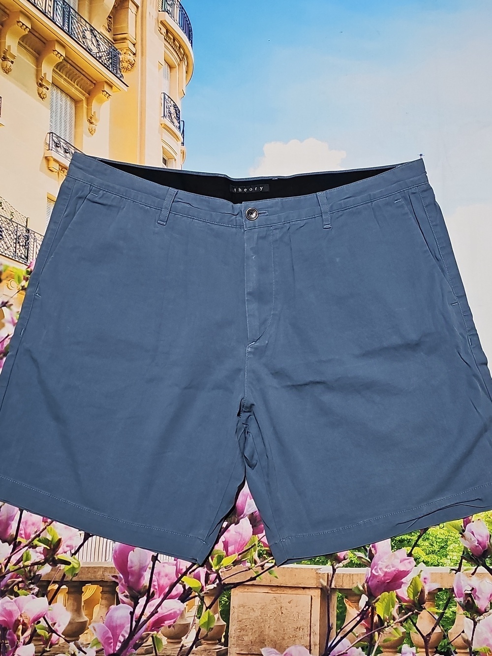 Theory‎ Blue Chino Shorts Size 38x8